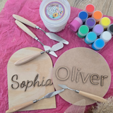 Personalized Name Sign DIY Texture Painting Kit